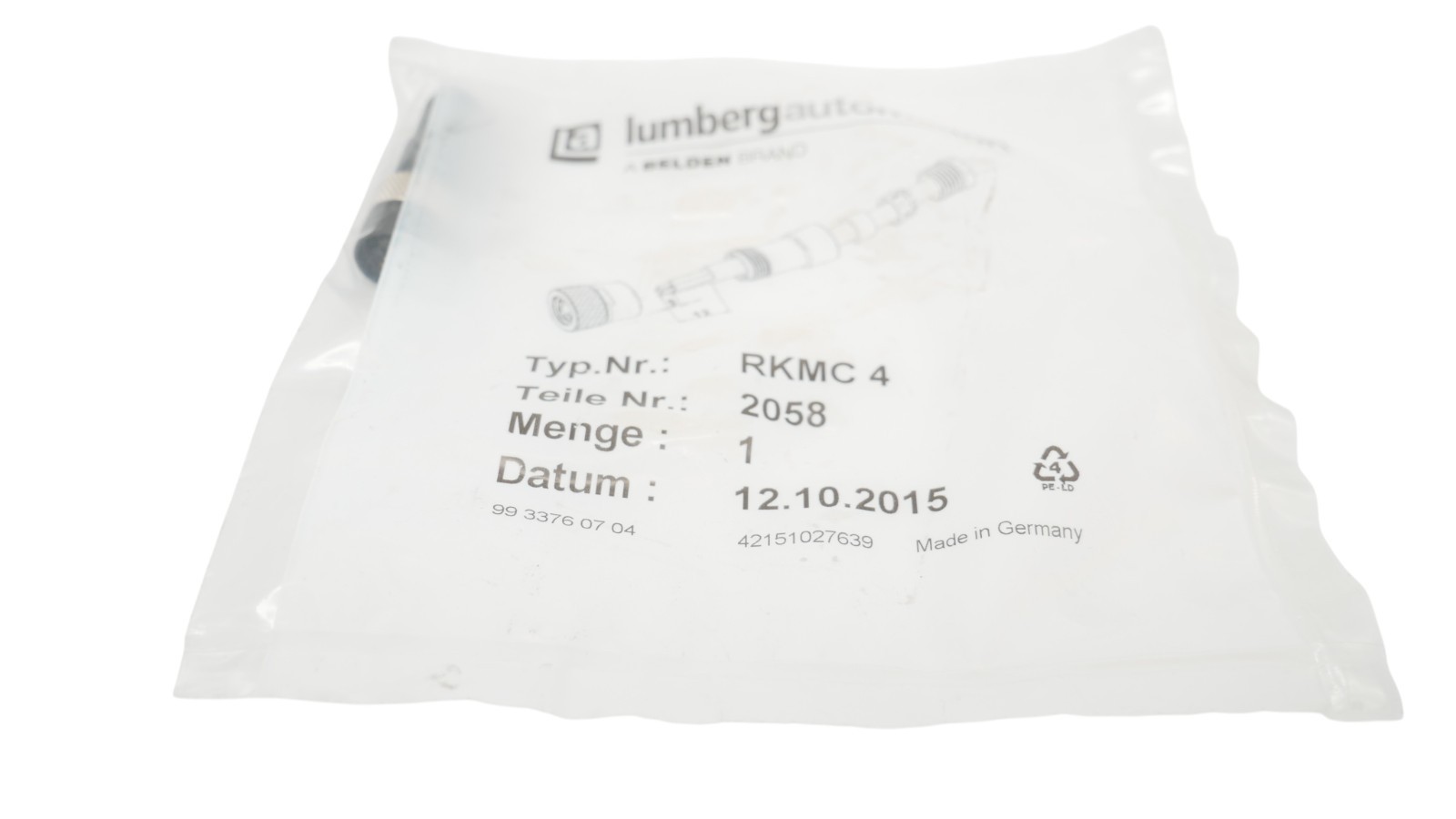 Lumberg Automation RKMC 4 Leitungskupplung Steckverbinder NEU/OVP – Bild 6