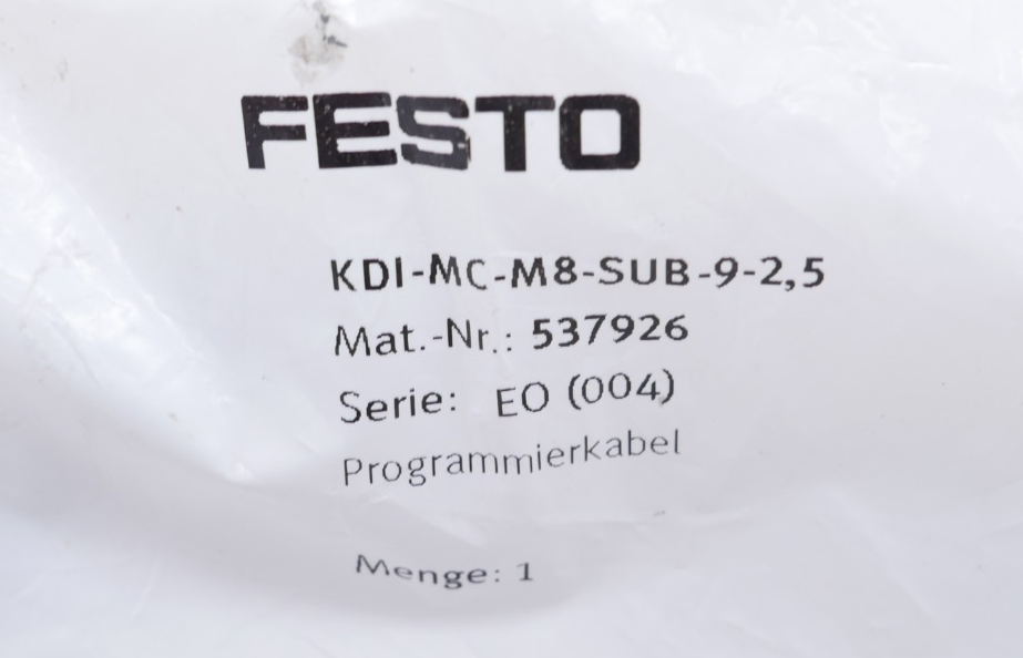 Festo KDI-MC-M8-SUB-9-2,5 Programmierkabel 537926 Serie E0 (004) 2,5m – Bild 8