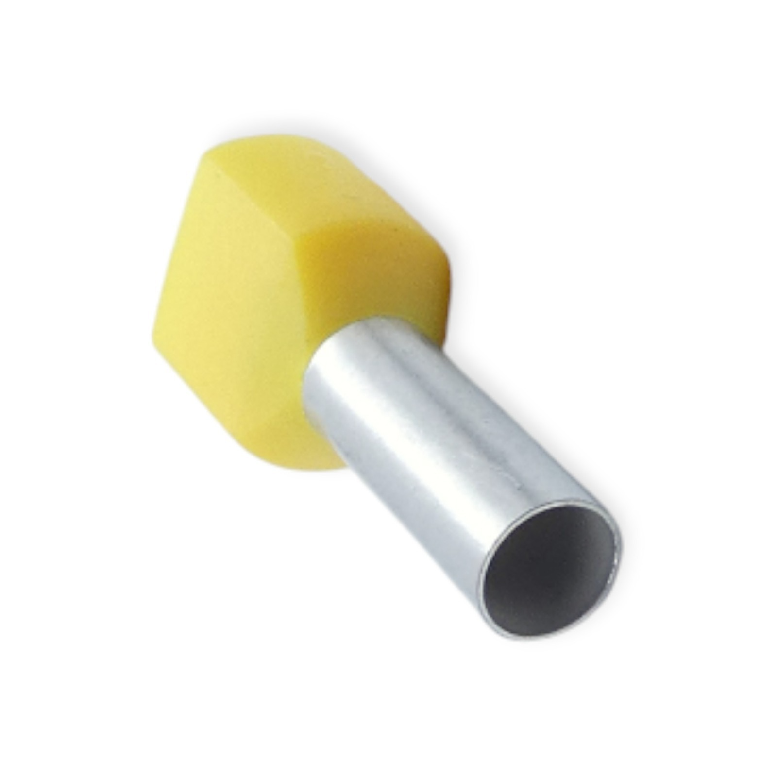 100 Stück Hilpress Aderendhülse 6mm² gelb-twin-isoliert, 09066, 2 x 6,0N