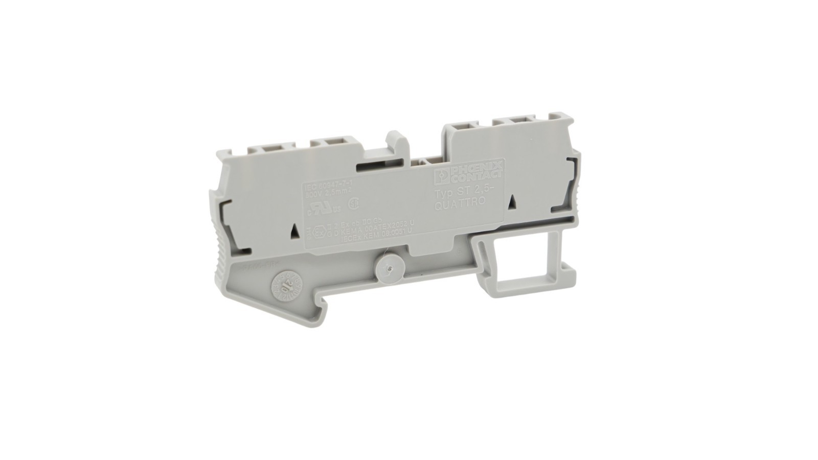 5 Stück Phoenix Contact ST 2.5-QUATTRO Durchgangsklemme grau – Bild 3