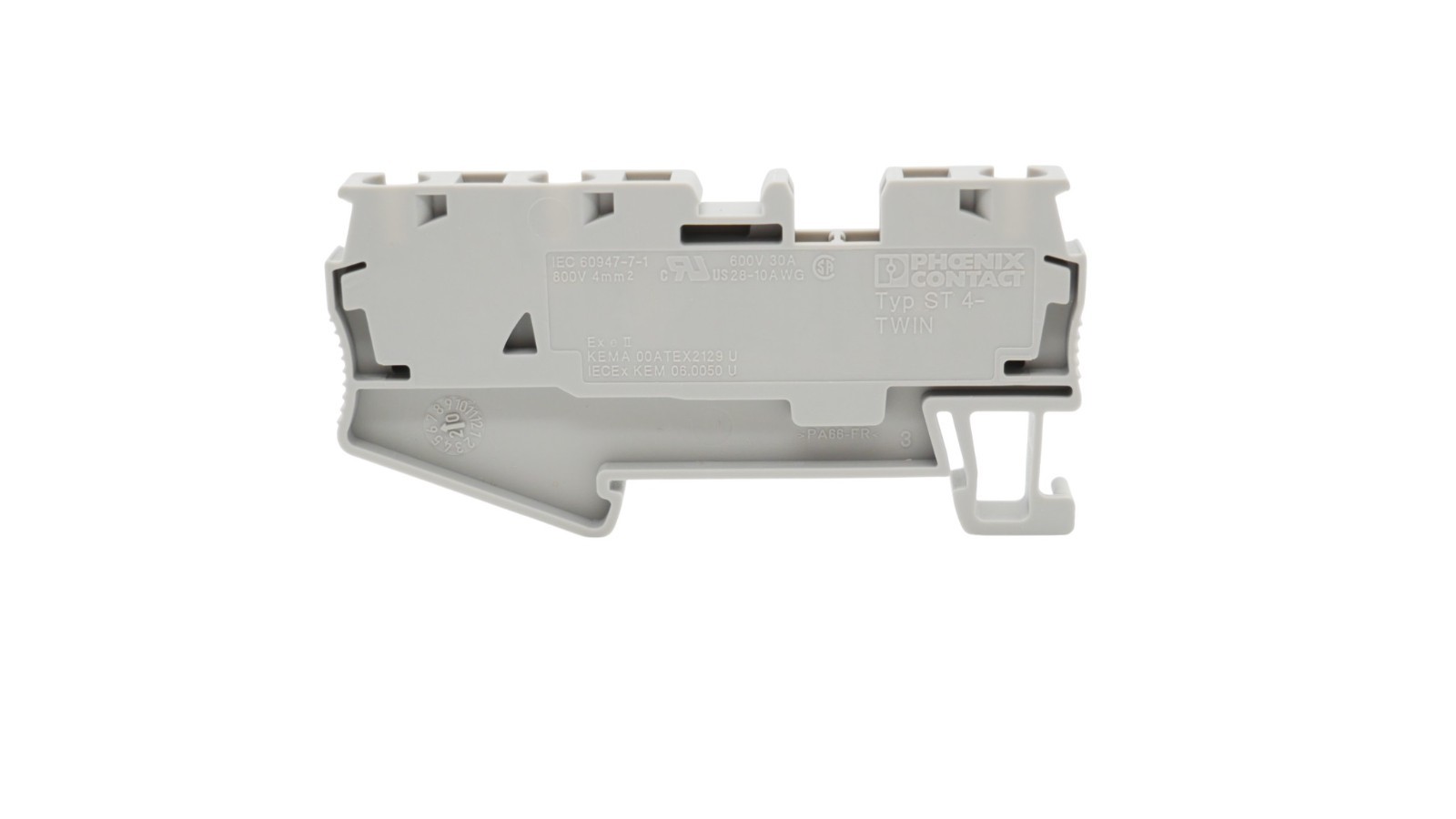 28 Stück Phoenix Contact ST 4-TWIN Durchgangsklemme grau – Bild 4