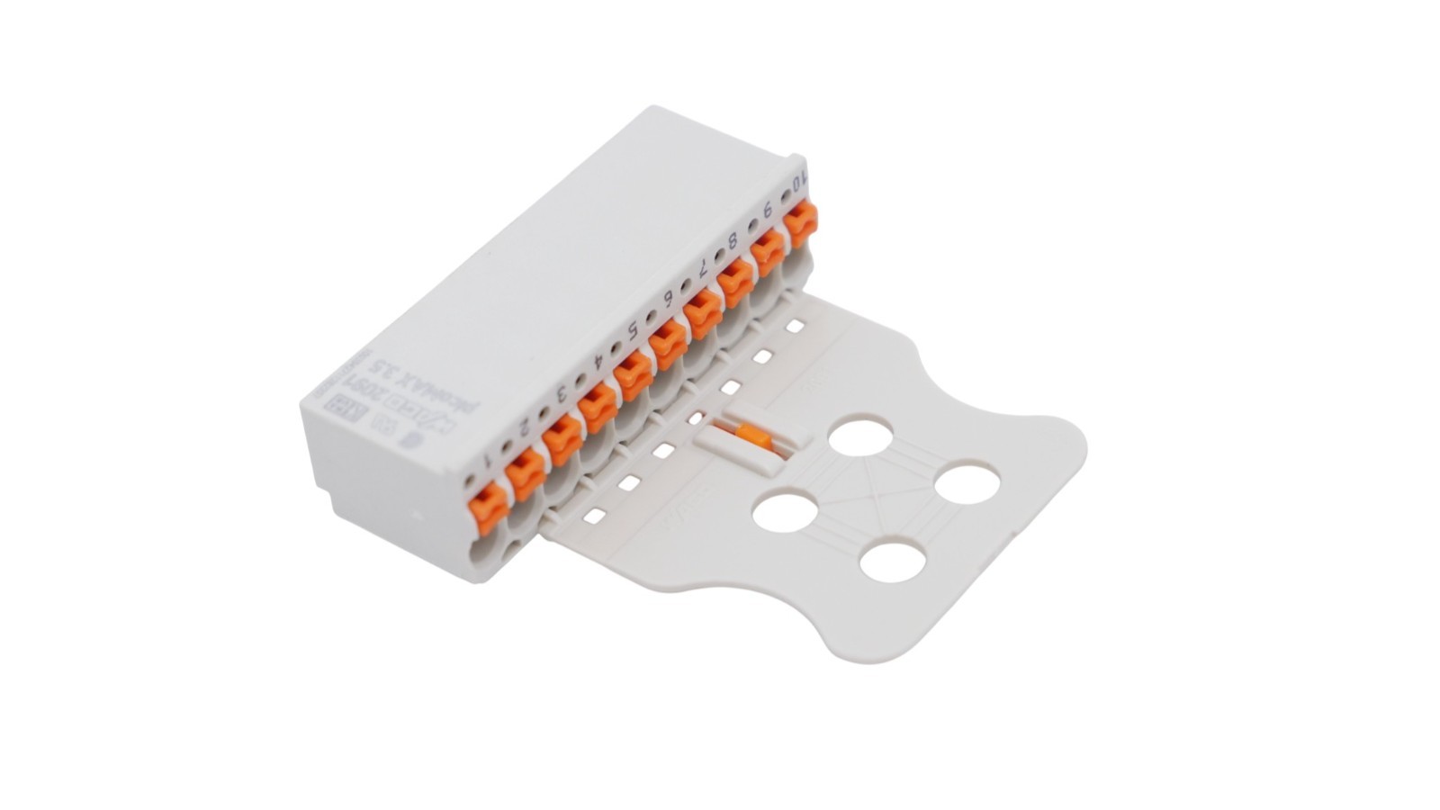 11 Stück Wago 2091-1110/002-000 1-Leiter-Federleiste Push-In 1,5mm² 10-polig