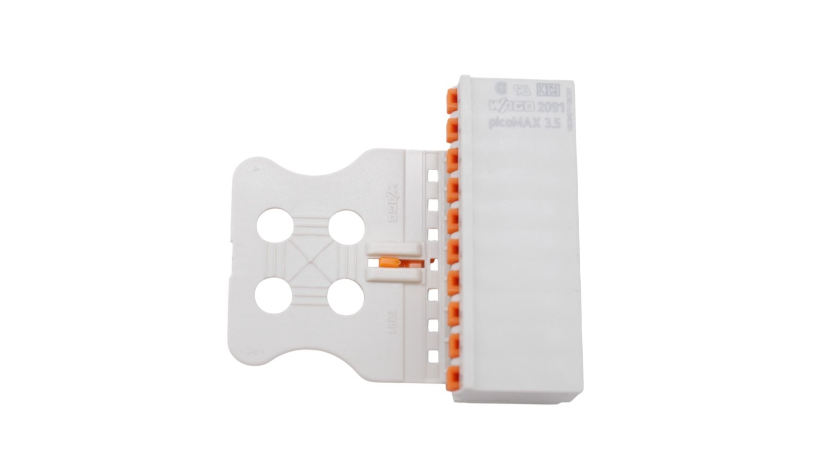 11 Stück Wago 2091-1110/002-000 1-Leiter-Federleiste Push-In 1,5mm² 10-polig – Bild 7