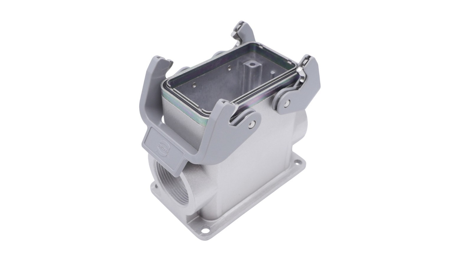 Harting Han 10EMV/B-asg2-QB-M32 Sockelgehäuse 19628100272 Querbügel Aluminium – Bild 2