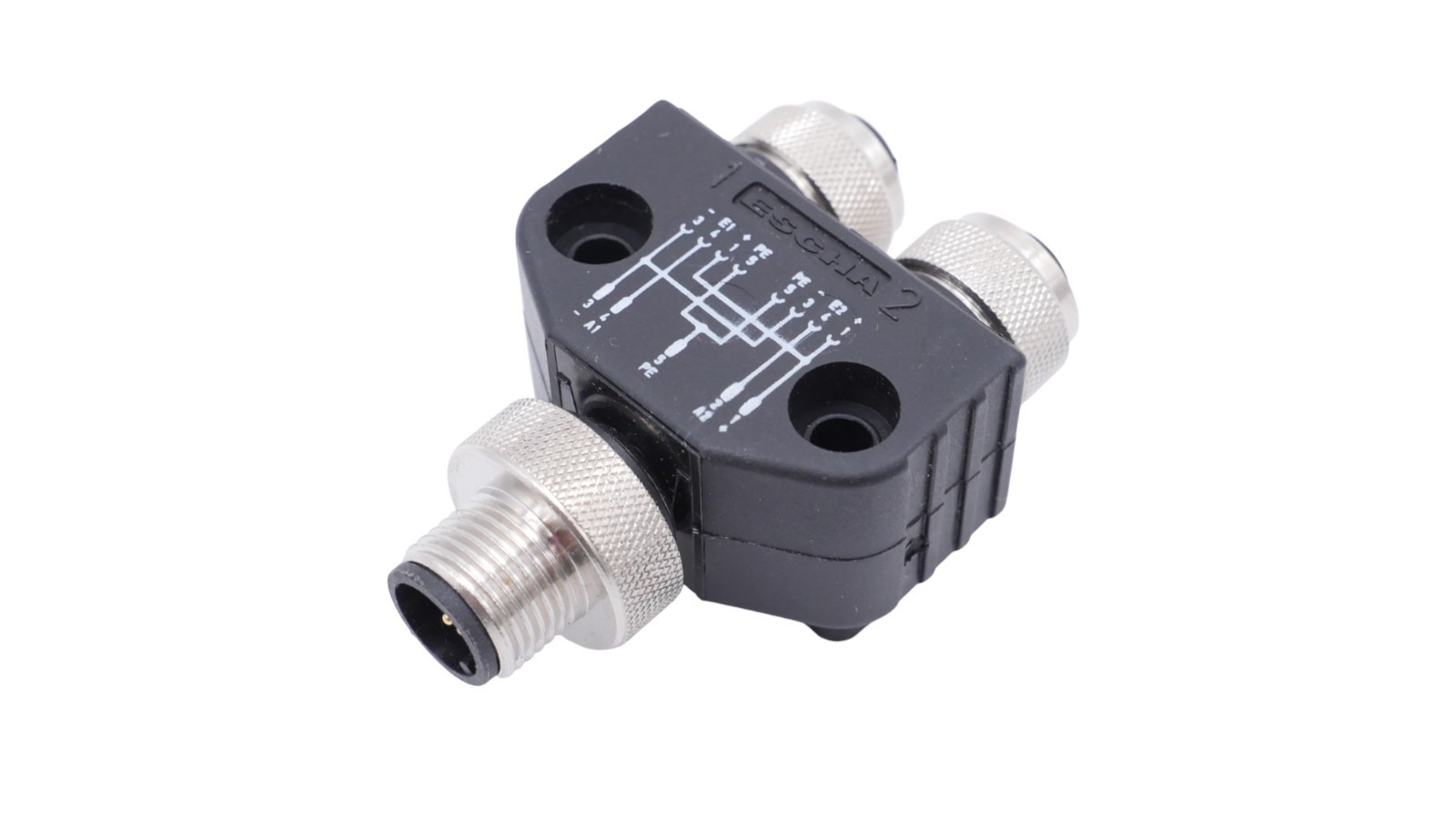 2 Stück Escha FSM5-2FKM5.4/S89/82087 Y-Verbindungsstecker/Verteiler 8029837 – Bild 2