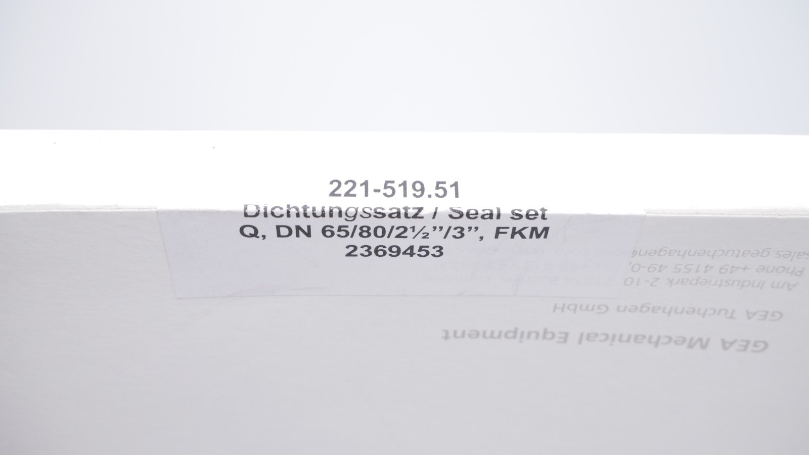 GEA Tuchenhagen 221-519.51 Dichtungssatz Q, DN 65/80/2/12"/3", FKM 2369453 – Bild 4