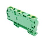 6 Stück Weidmüller Schutzleiter-Reihenklemme ZPE 16/3AN