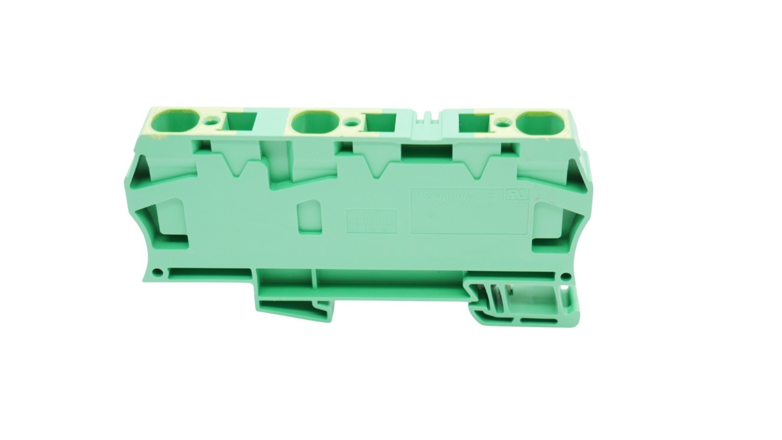 6 Stück Weidmüller Schutzleiter-Reihenklemme ZPE 16/3AN – Bild 3