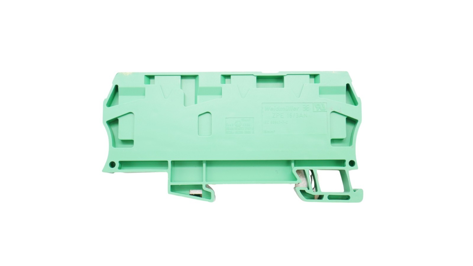 6 Stück Weidmüller Schutzleiter-Reihenklemme ZPE 16/3AN – Bild 6