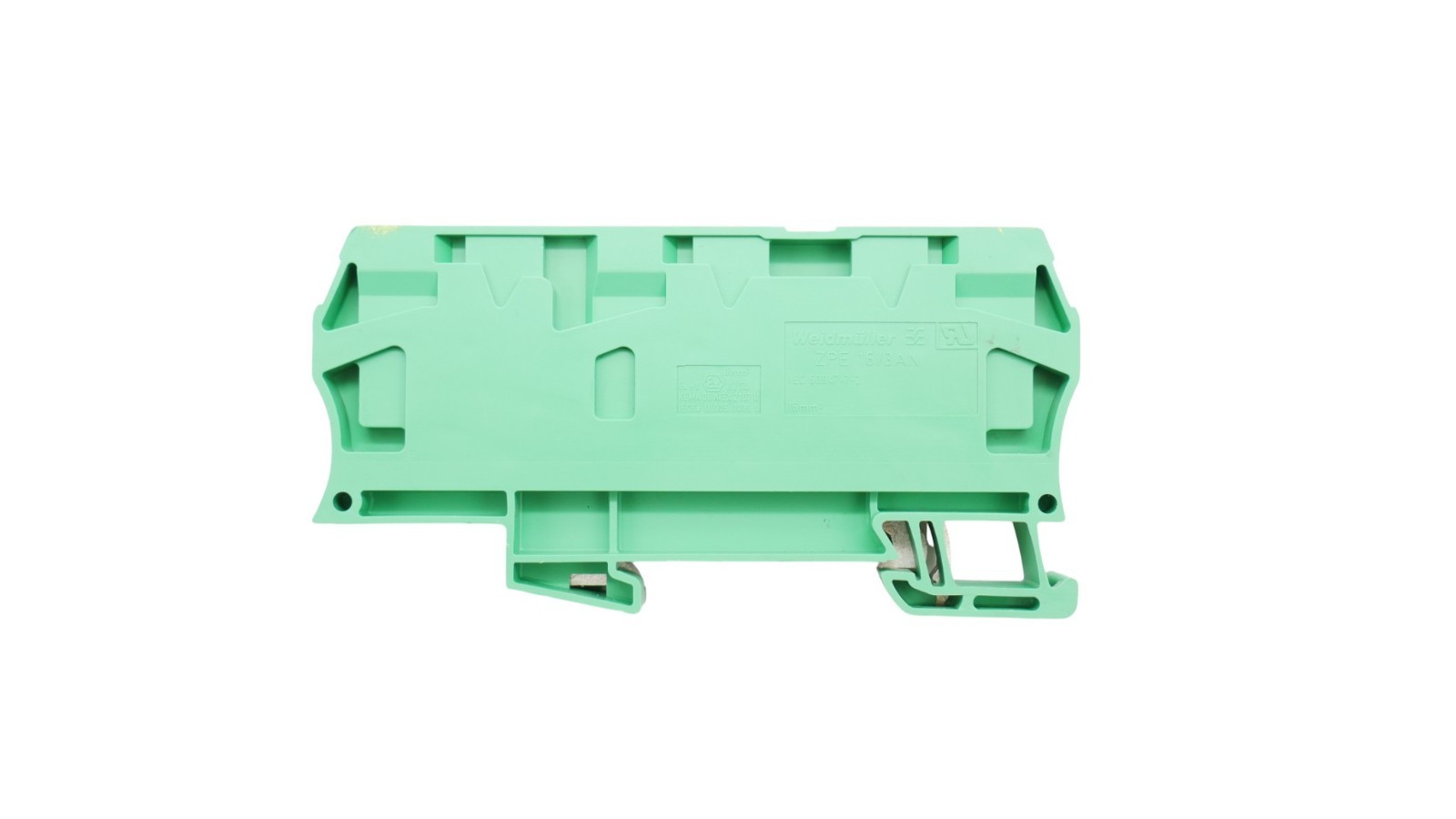 6 Stück Weidmüller Schutzleiter-Reihenklemme ZPE 16/3AN – Bild 7