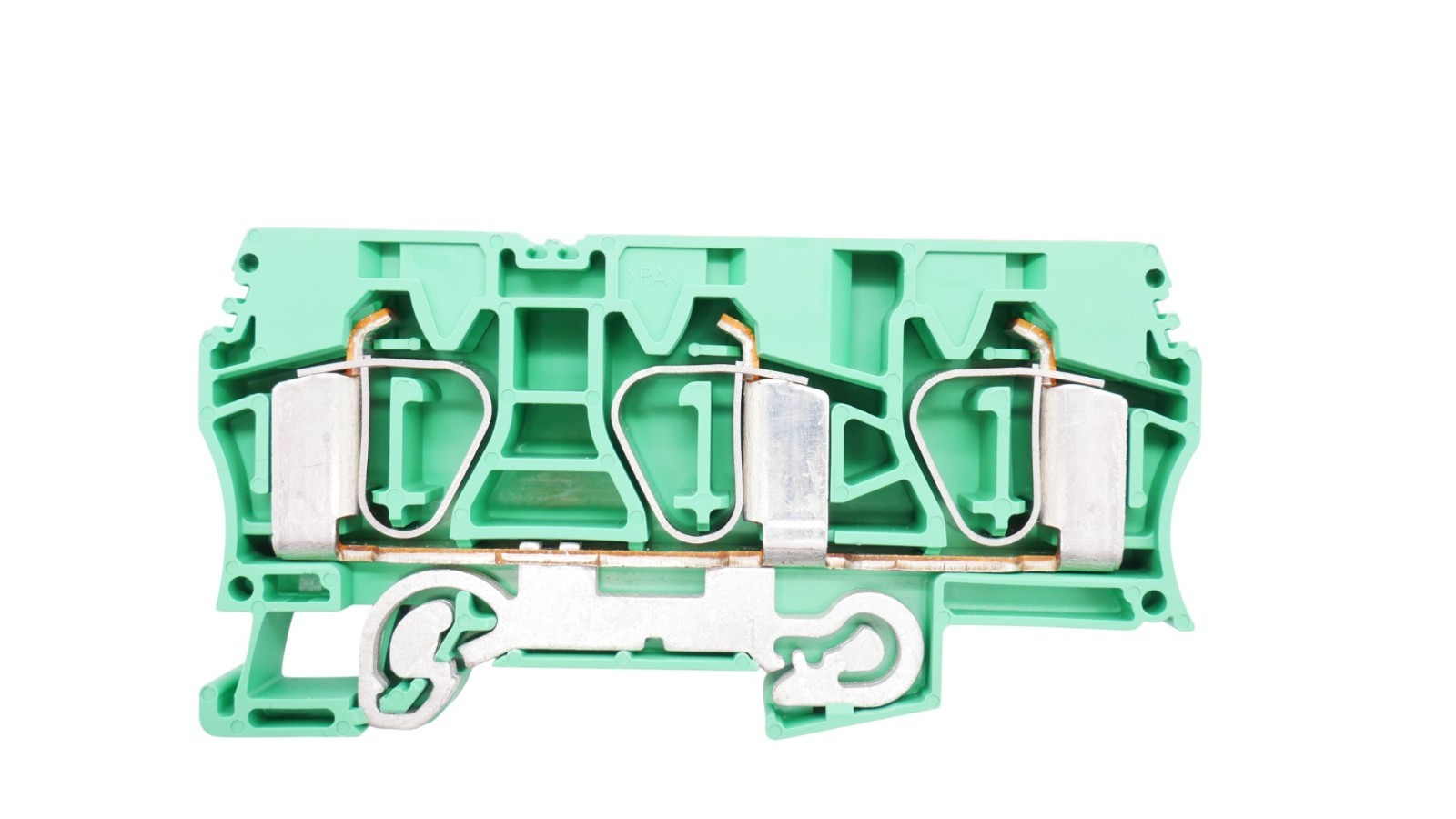 6 Stück Weidmüller Schutzleiter-Reihenklemme ZPE 16/3AN – Bild 8