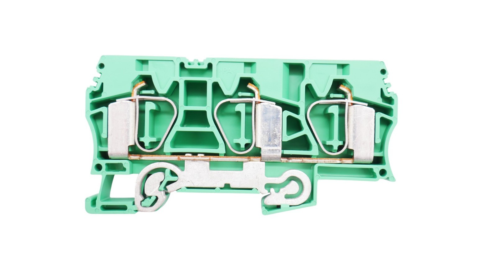 6 Stück Weidmüller Schutzleiter-Reihenklemme ZPE 16/3AN – Bild 9