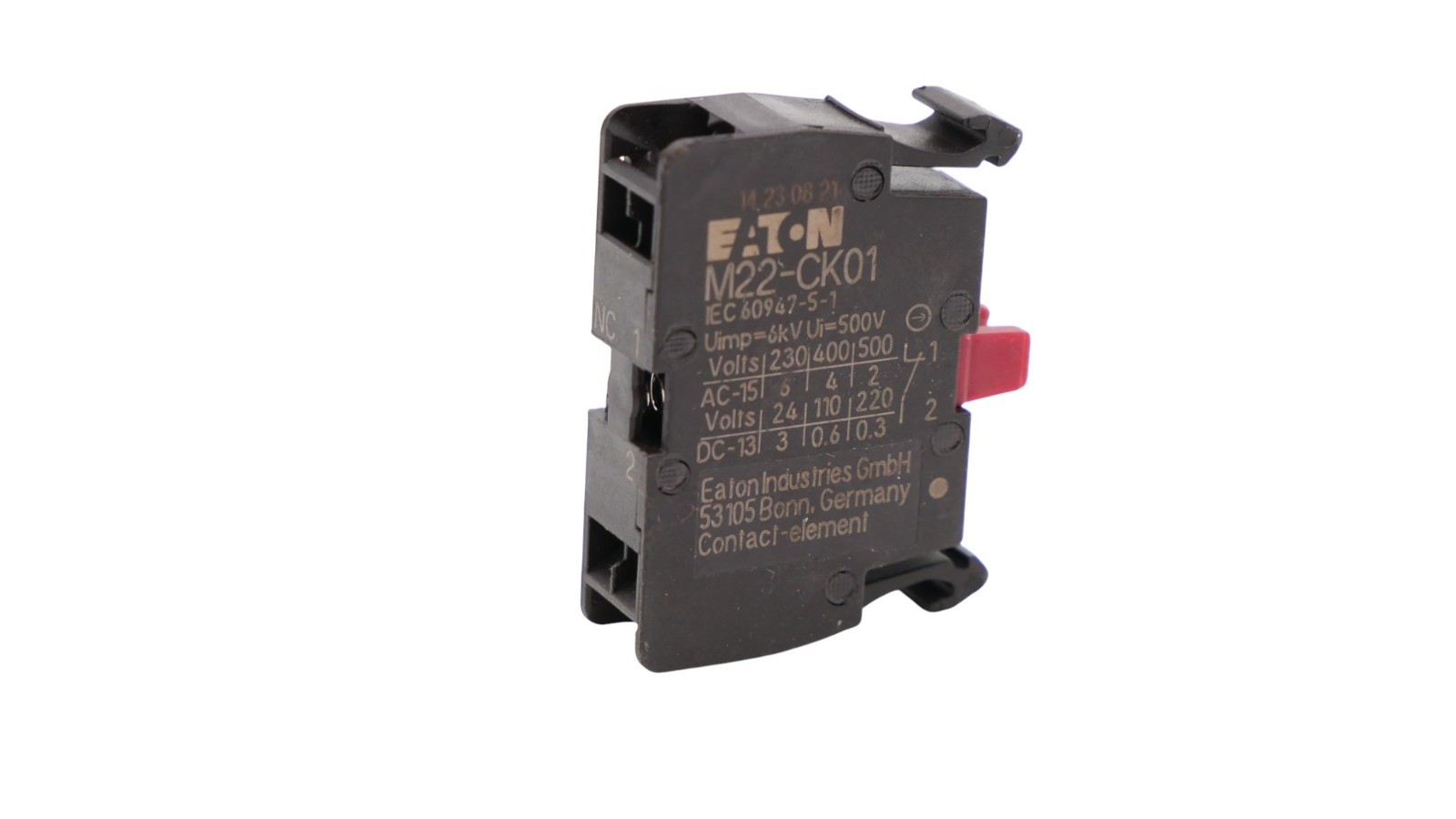 EATON Kontaktelement Öffner M22-CK01 für Frontbefestigung Serie M22 – Bild 2