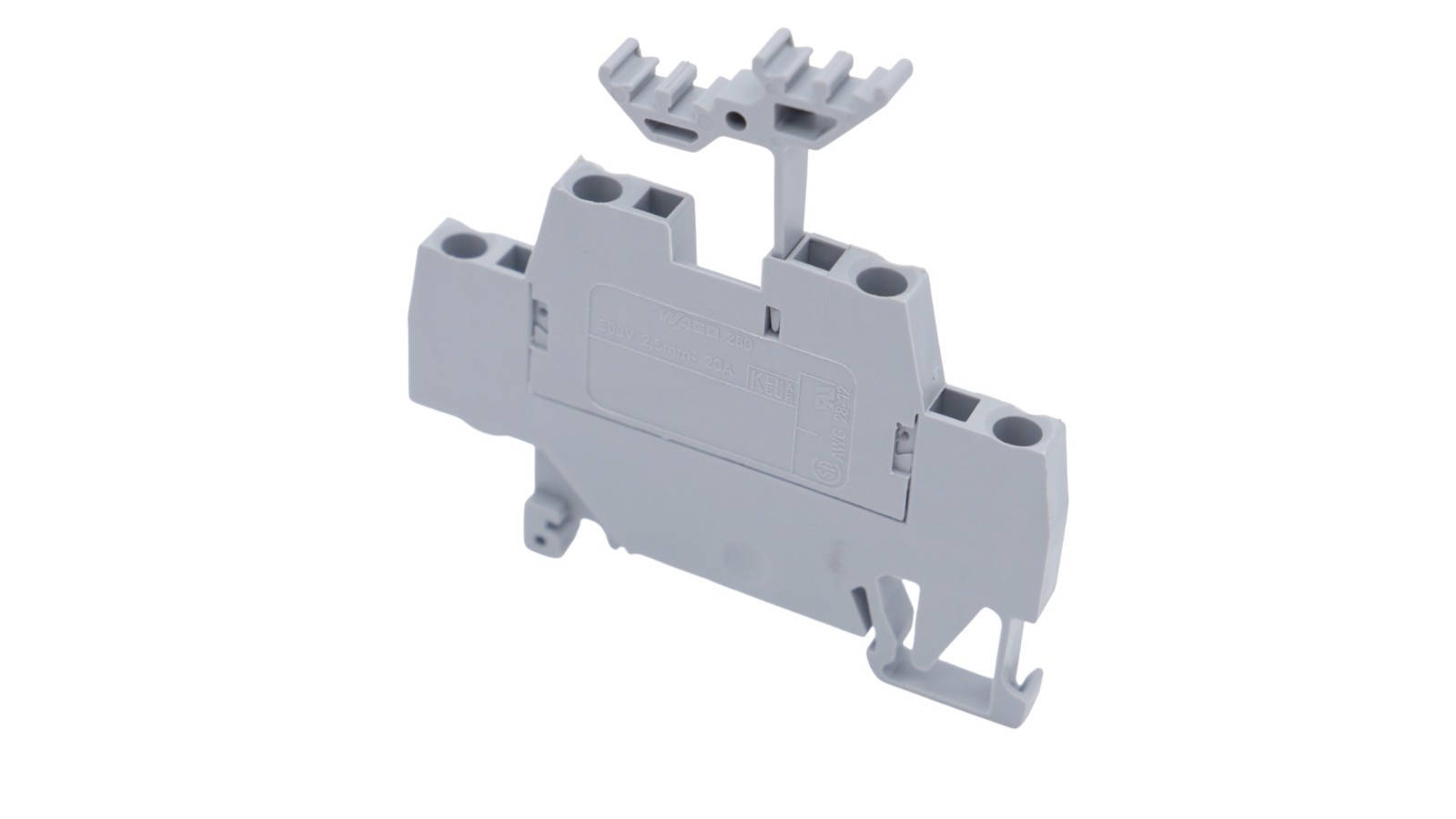 5 Stück Wago 280-519 Doppelstockklemme für Tragschiene 8-9mm 500V 2,5mm² 20A