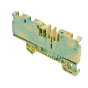 5 Stück Weidmüller A3C 4 PE Schutzleiter-Reihenklemme 2051410000 Push In 4mm²