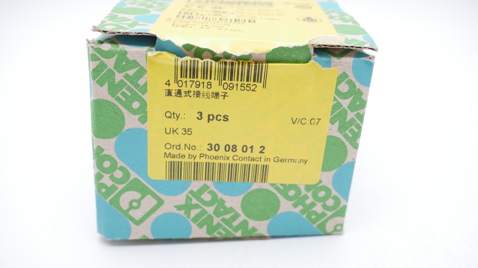 4 Stück Phoenix Contact UK 35 Durchgangsklemme 3008013 – Bild 7