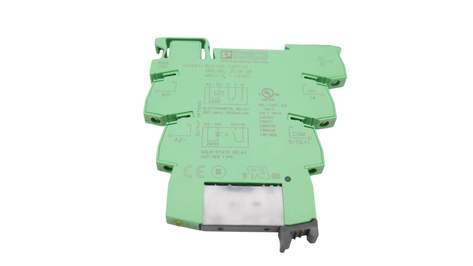 3 Stück Phoenix Contact PLC-BSC-24DC/21 Relaissockel 2966016 + 2967950 Relais – Bild 8