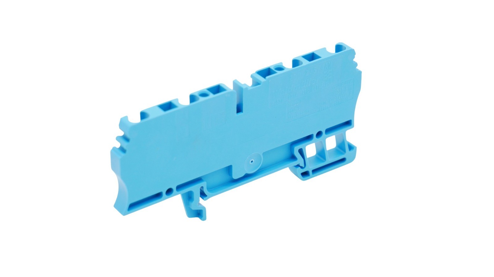 25 Stück Weidmüller 1608580000 ZDU 2.5/4AN BL Durchgangsklemme 2.5 mm² 800V Blau – Bild 2