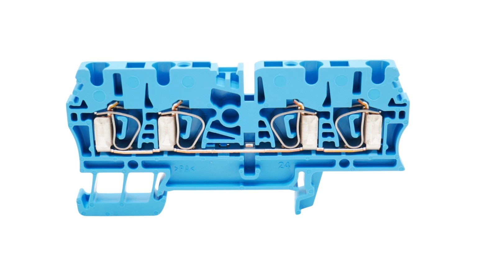 25 Stück Weidmüller 1608580000 ZDU 2.5/4AN BL Durchgangsklemme 2.5 mm² 800V Blau – Bild 4