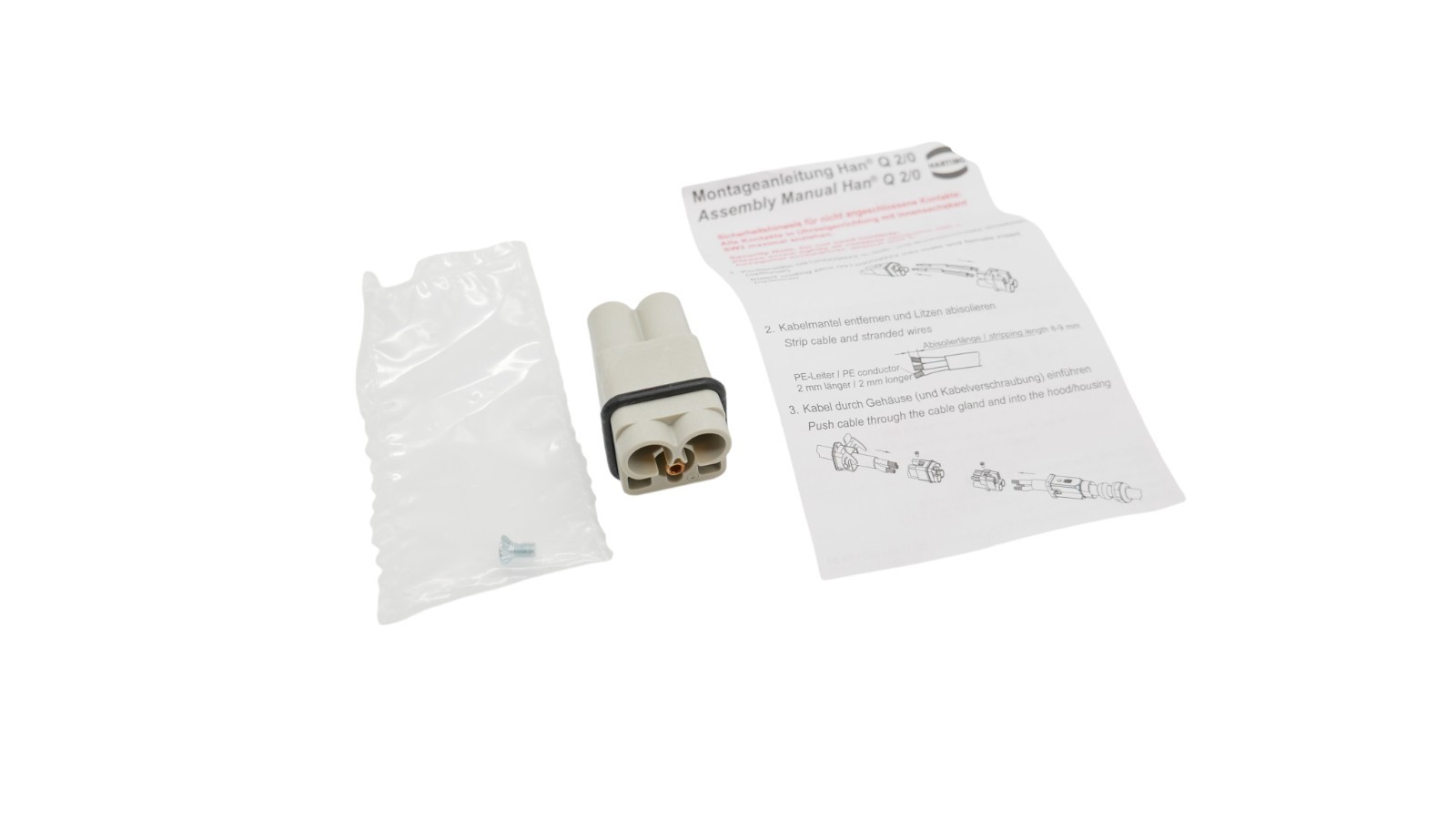 Harting Han Q 2/0-sti 2,5-6 mm² 09120022653 NEU/OVP