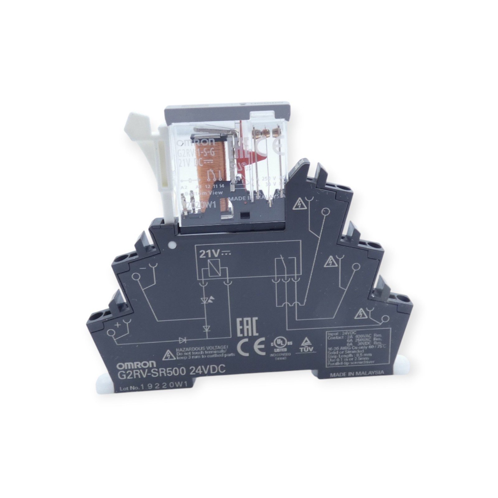 EAC Interface Relais G2R500 24VDC + Spule Omron G2RV--S-G 21VDC – Bild 2