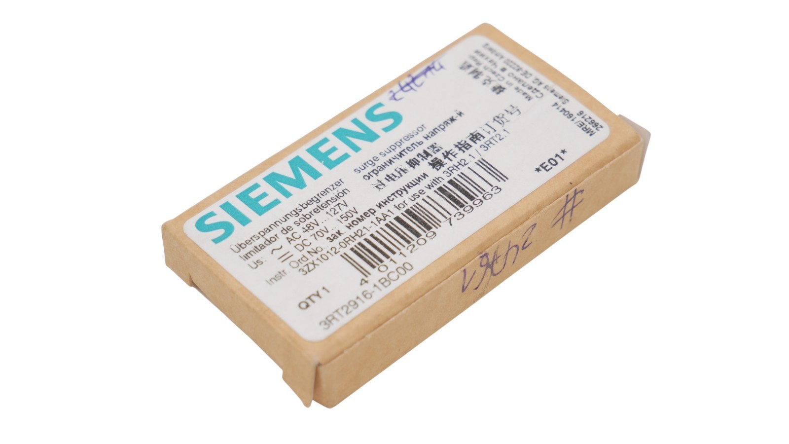 Siemens 3RT2916-1BC00 Überspannungsbegrenzer 48-127V AC NEU/OVP – Bild 7