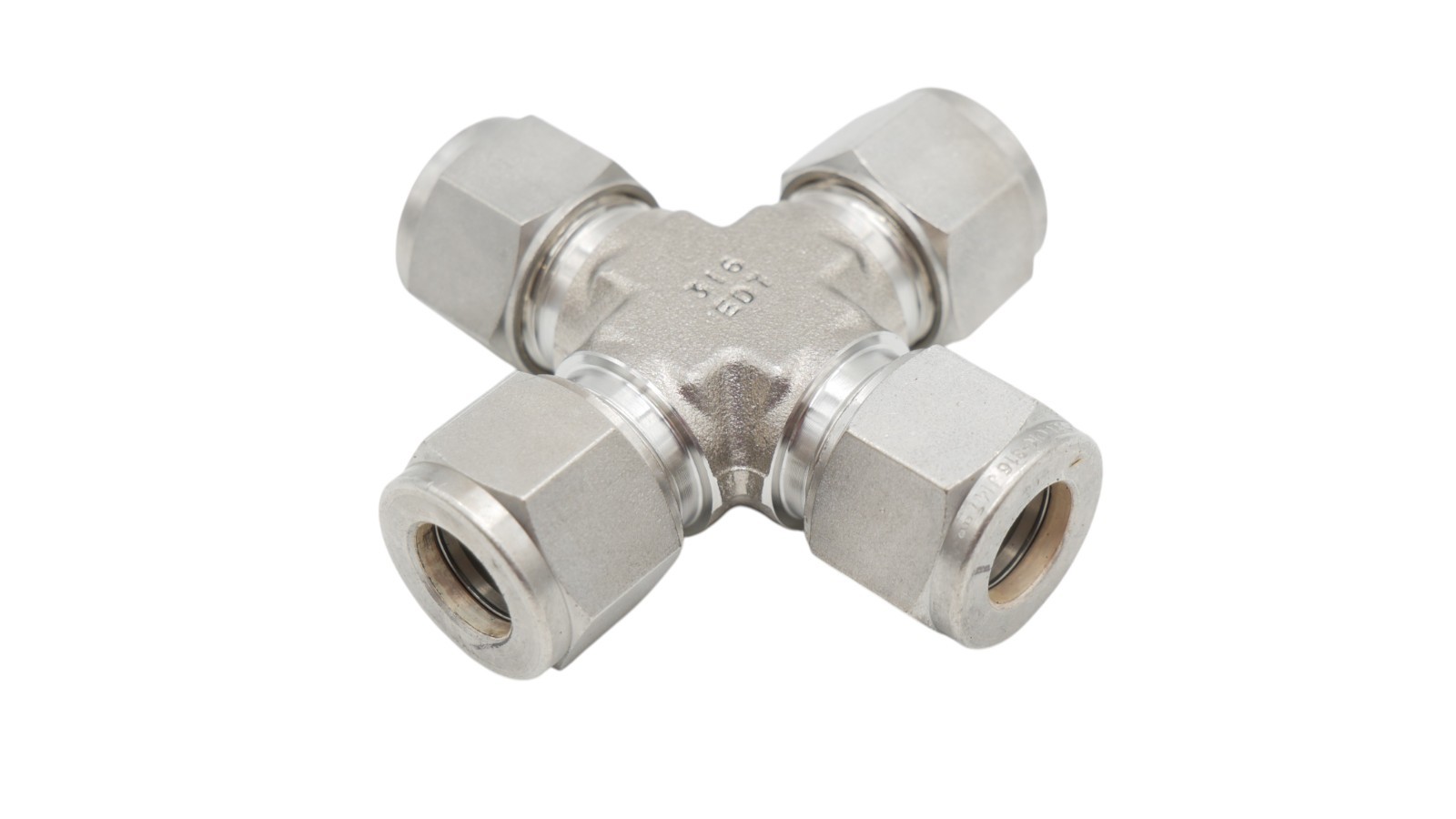 Swagelok SS-12M0-4 Überwurfkreuz Kreuzverschraubung Edelstahl – Bild 2