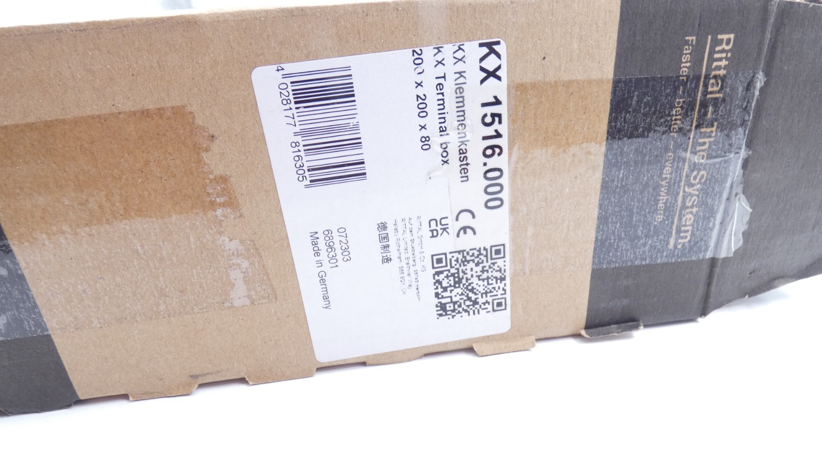 Rittal KX 1516.000 Klemmenkasten Terminalbox Stahlblech 200x200x80 RAL 7035 – Bild 9