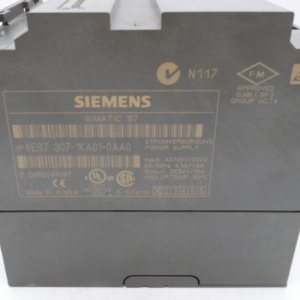 Siemens Simatic S7 6ES7307-1KA01-0AA0 Power Supply