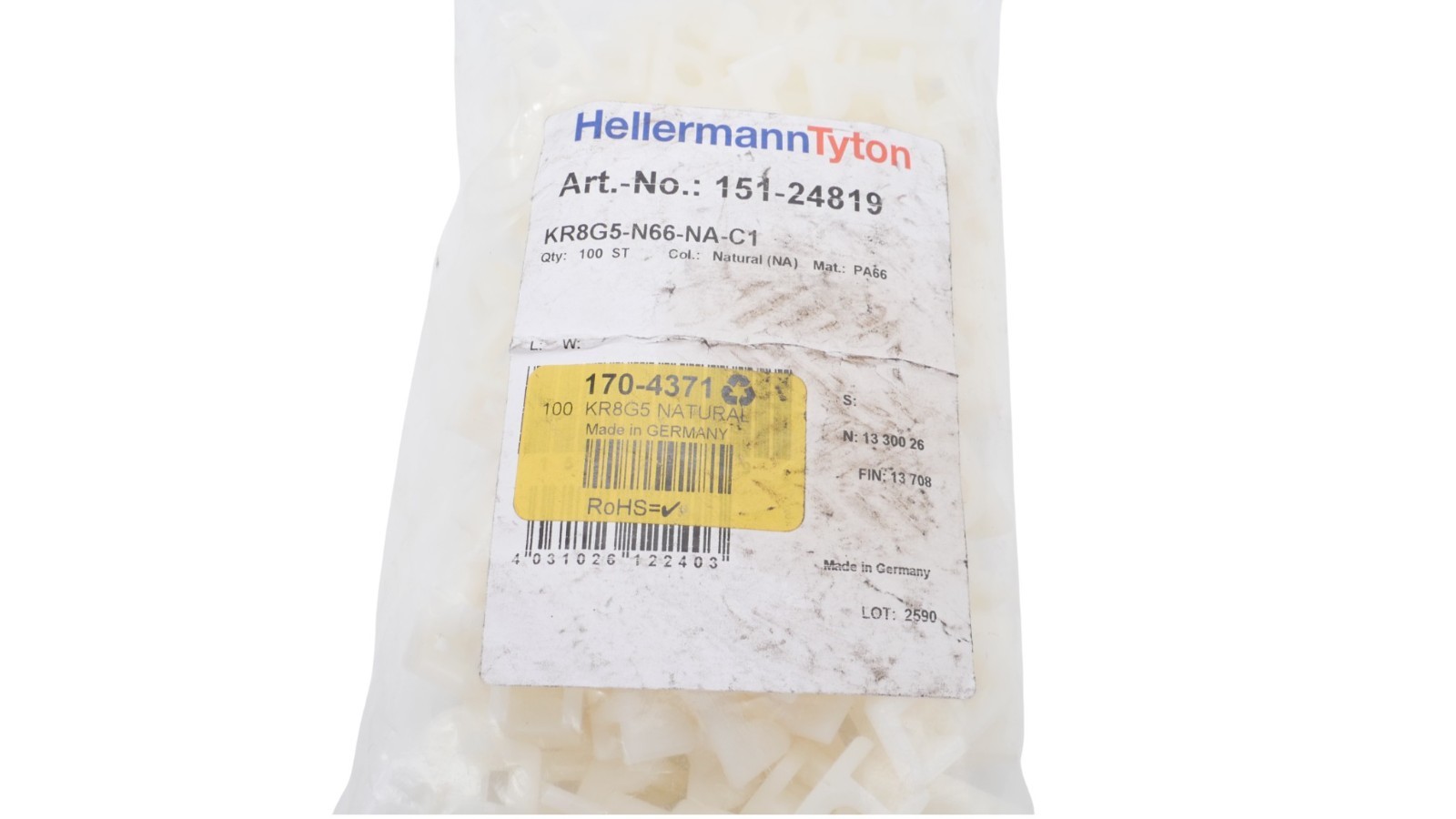 Hellermann Tyton 151-24819 KR8G5-N66-NA-C1 Befestigungssockel VPE=100 Stück – Bild 3