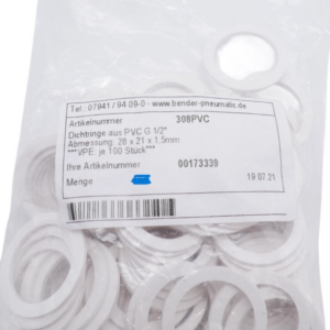 75 Stück Bender 308PVC Dichtringe G 1/2" 28x21x1,5mm