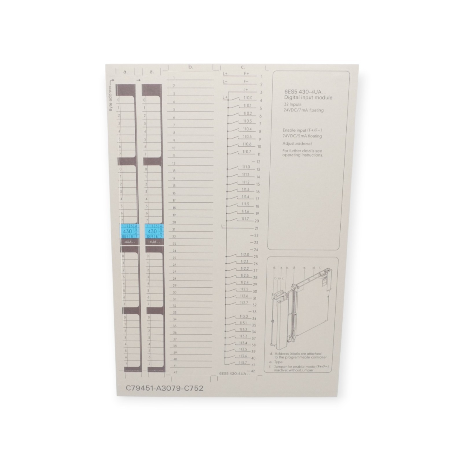Siemens 6ES5430-4UA14 Digitaleingabe-Modul Simatic S5 Version 03 NEW – Bild 11