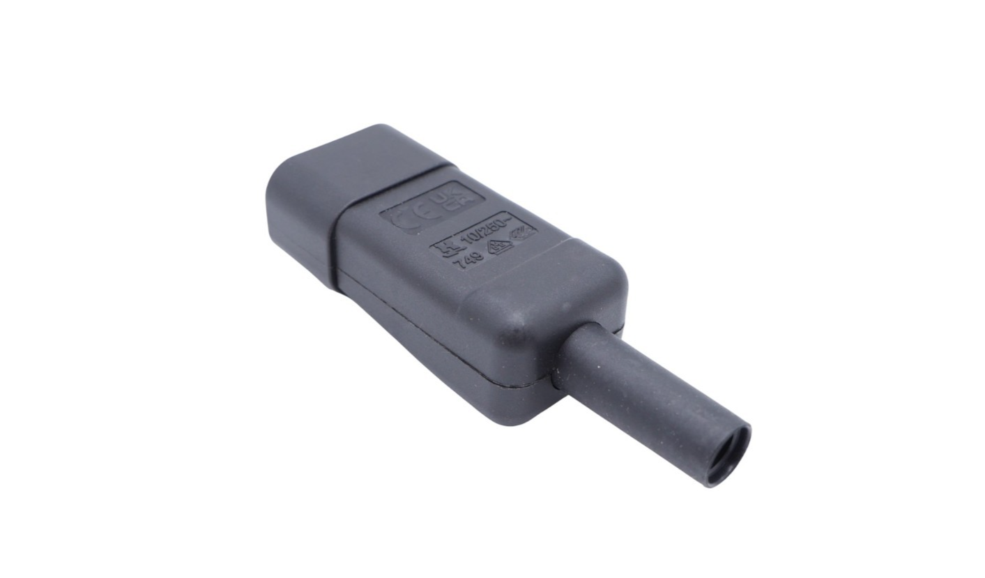 6 Stück K544GSDK Thermoplast-Gerätestecker 10A 250V AC 2-pol. EN 60 320/C13/C14