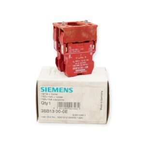 2 Stück Siemens 3SB1300-0E Schaltelement 1S+Halter