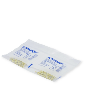 2x 100 Stück Klauke Aderendhülsen 1676 isoliert 0,25mm gelb