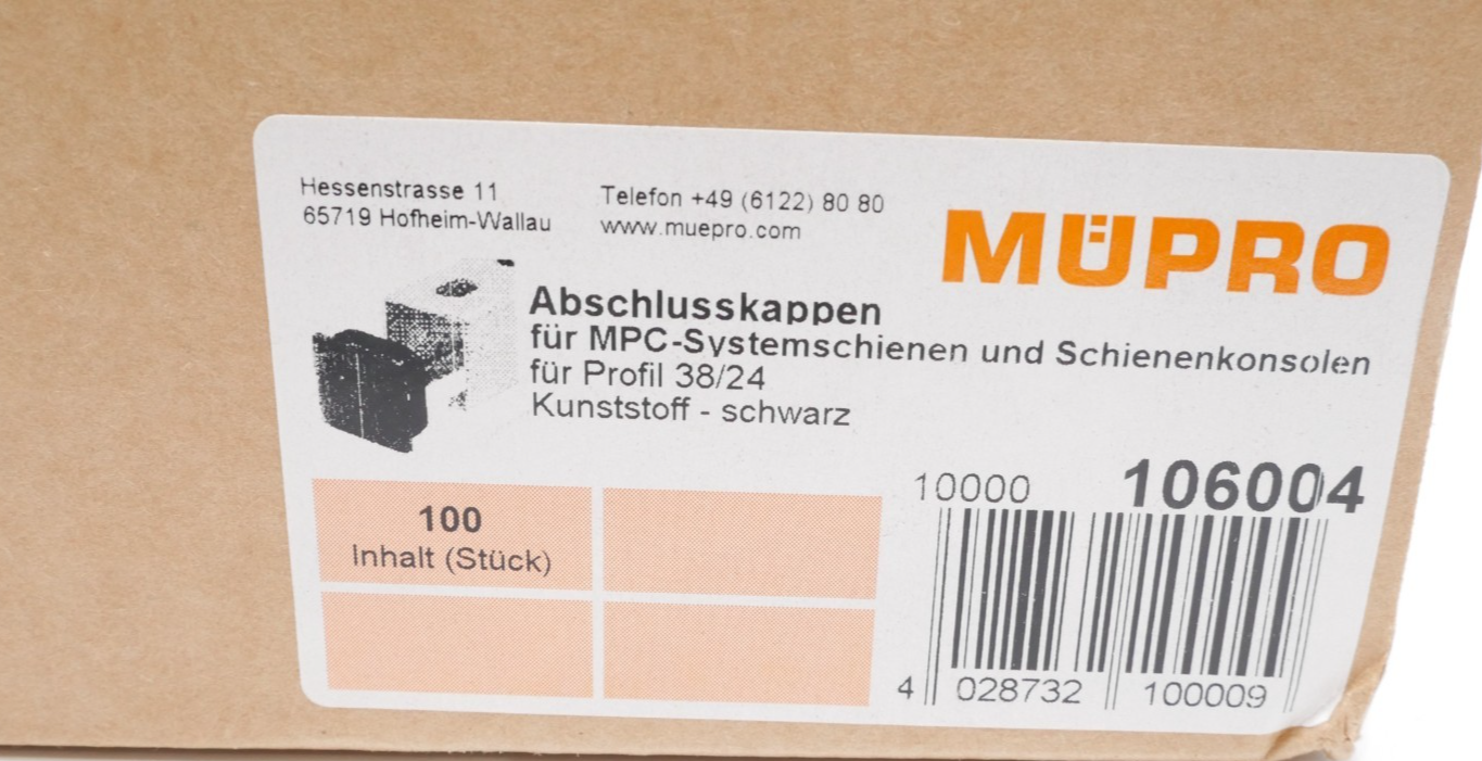 50 Stück Abschlusskappen für MPC-Systemschienen und Schienenkonsolen – Bild 8