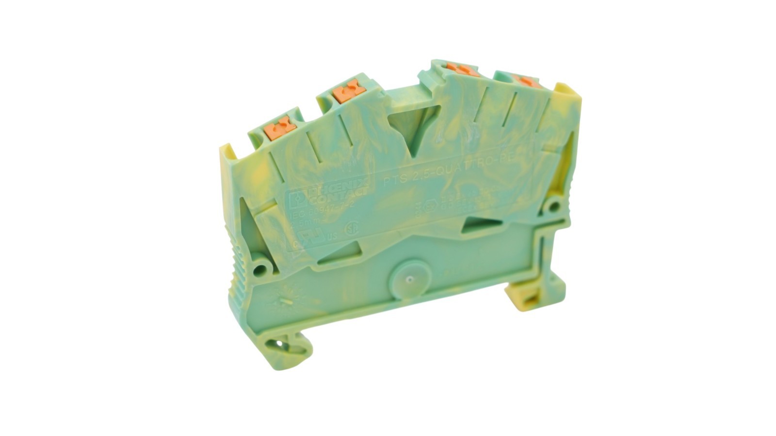 22 Stück Phoenix-Contact PTS 2,5-Quattro-PE Schutzleiter-Reihenklemme 3212011 – Bild 4