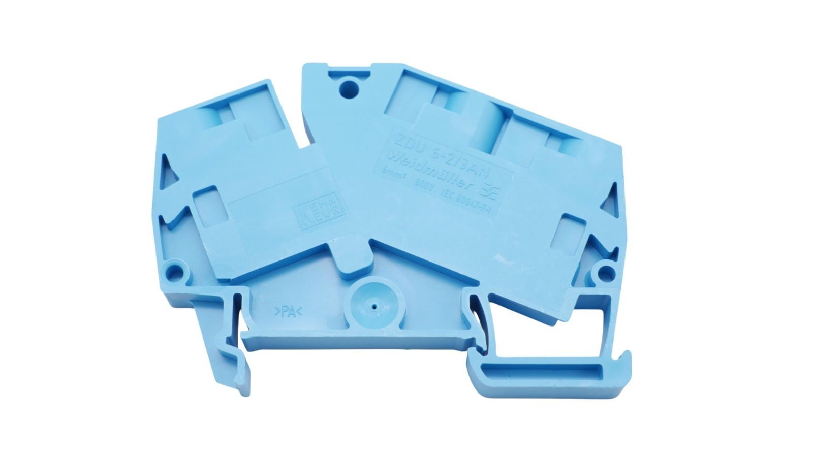 5 Stück Weidmüller ZDU 6-2/3AN Durchgangsklemme Blau 6mm² 800V – Bild 6
