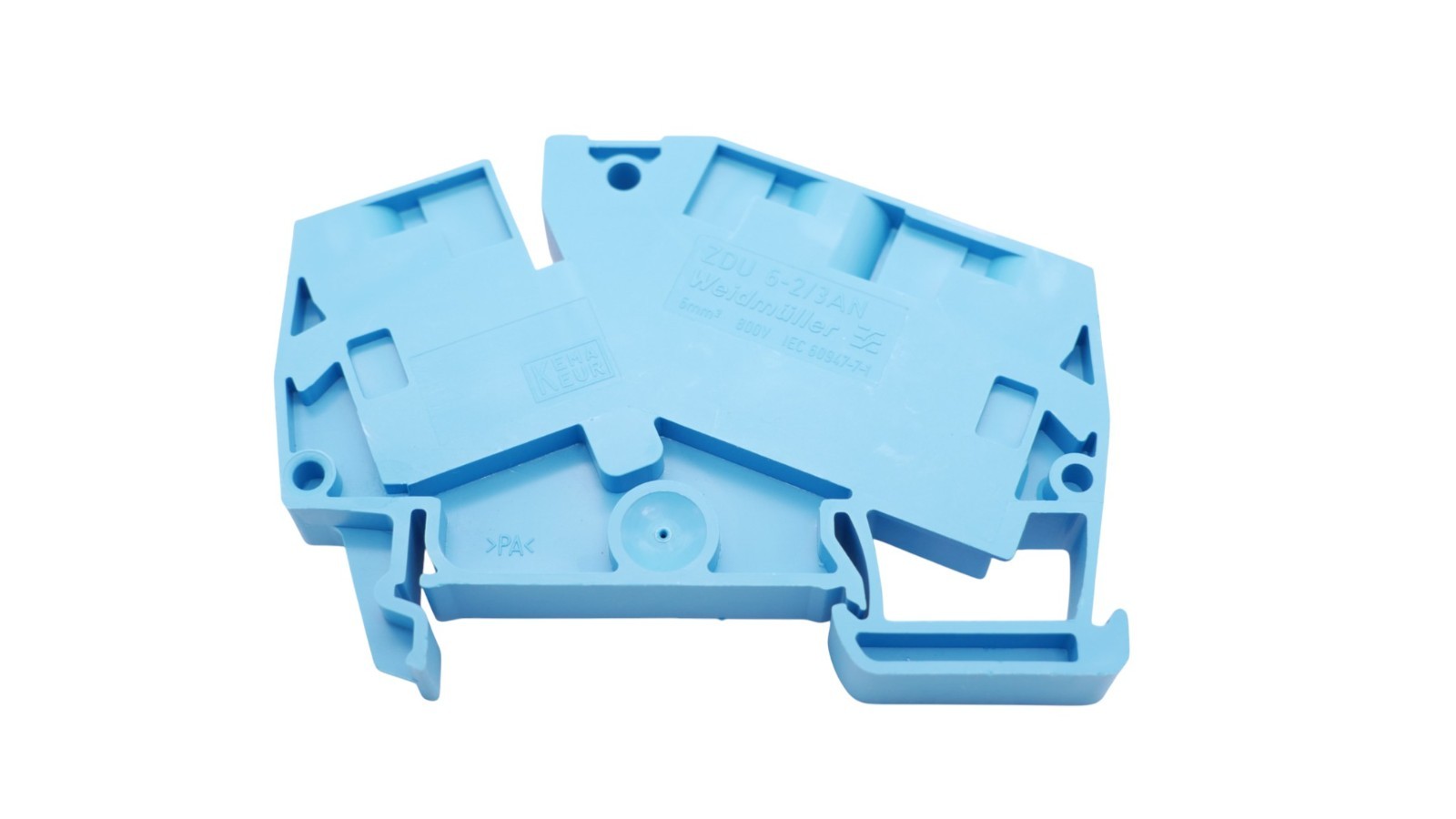 5 Stück Weidmüller ZDU 6-2/3AN Durchgangsklemme Blau 6mm² 800V – Bild 7