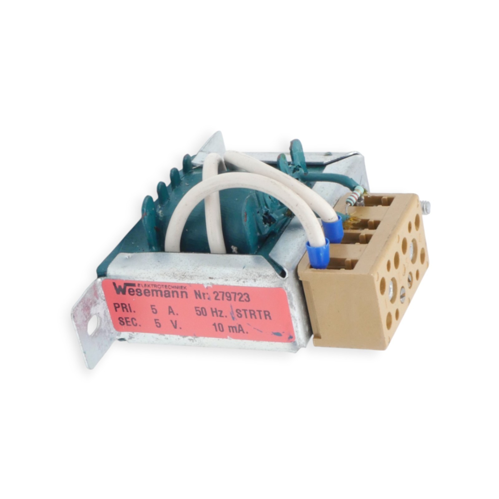 Wesemann Transformator Nr. 279723 pri 5A 50Hz SEC.5V 10mA – Bild 2