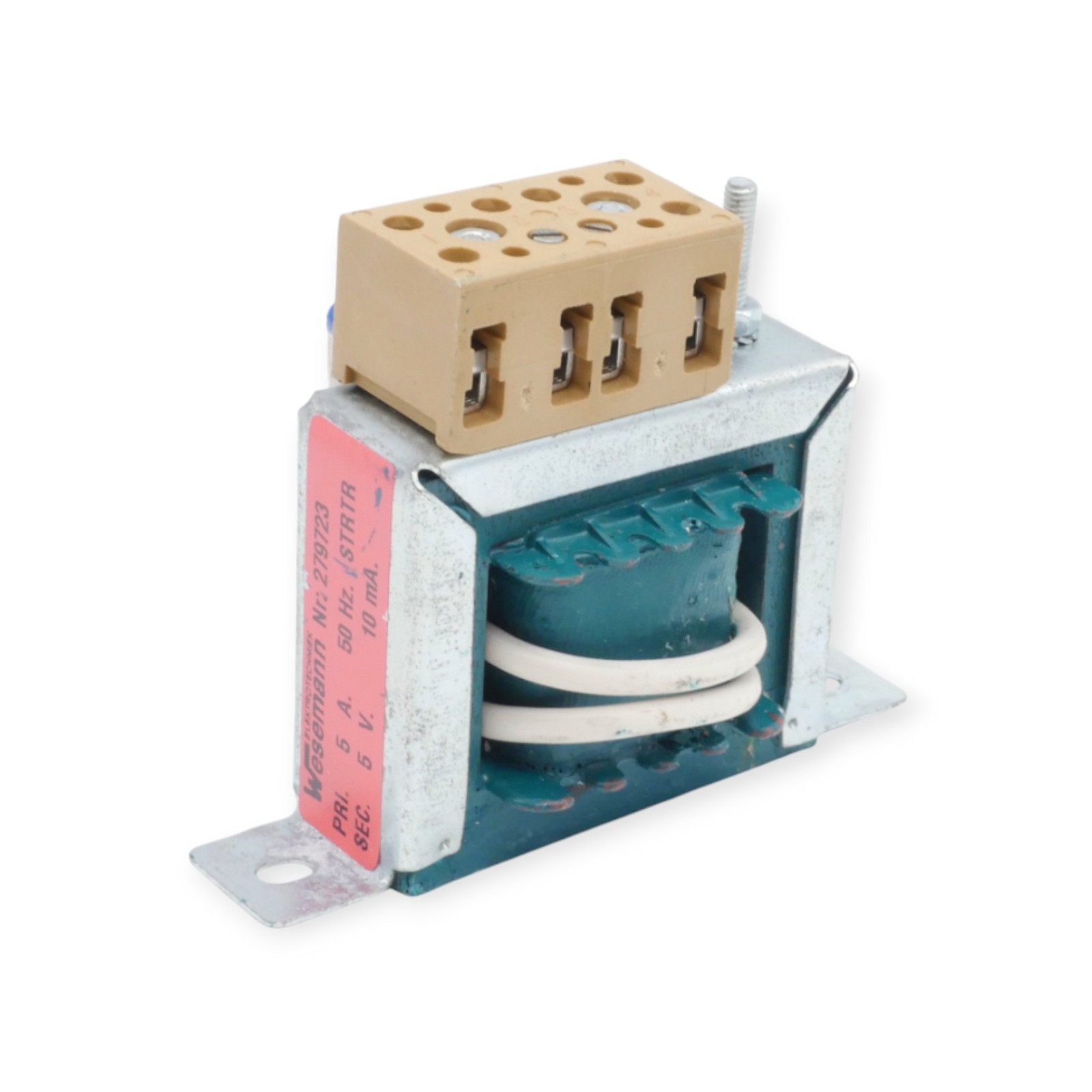 Wesemann Transformator Nr. 279723 pri 5A 50Hz SEC.5V 10mA – Bild 3