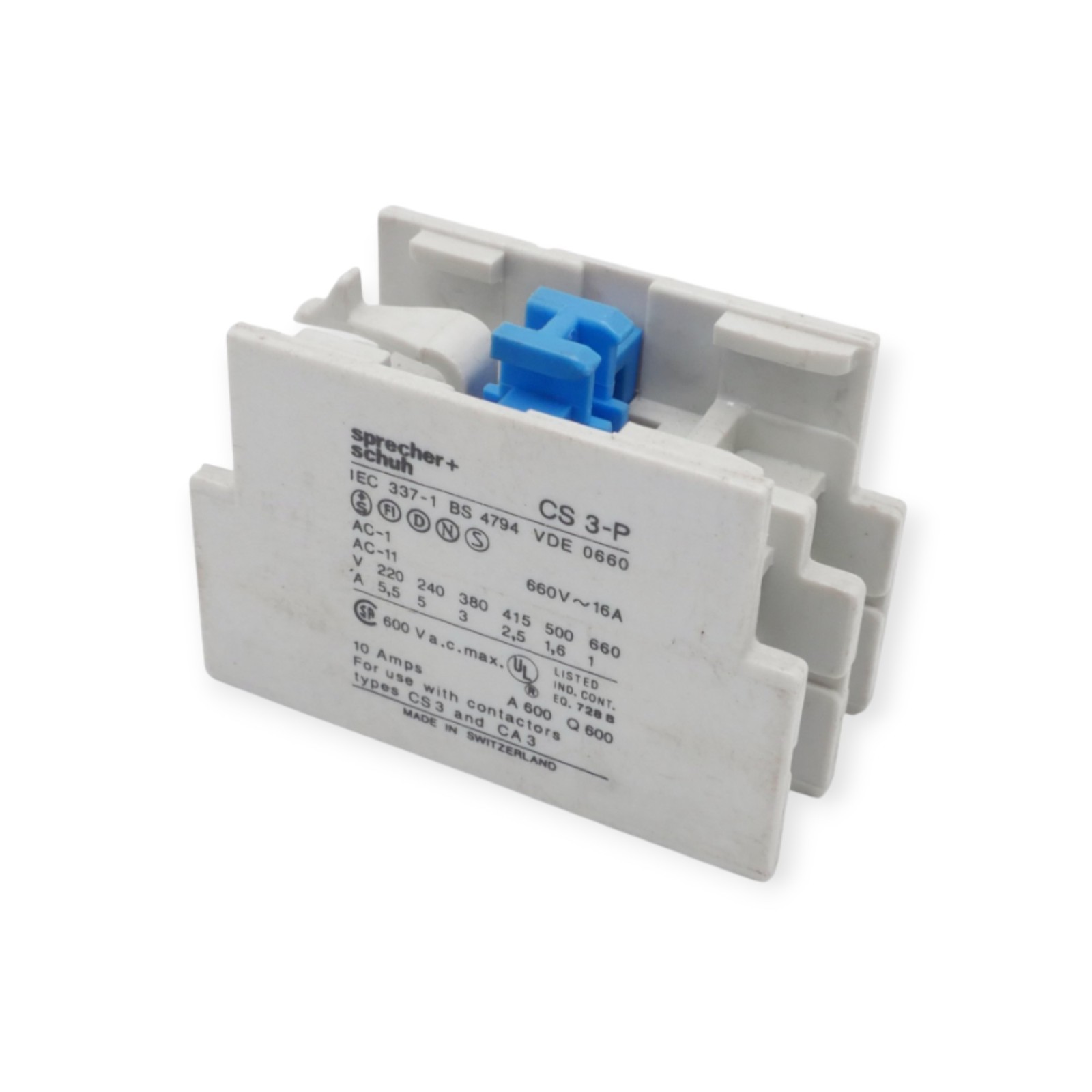 2 Stück Sprecher+Schuh CS 3-P Kontaktblock