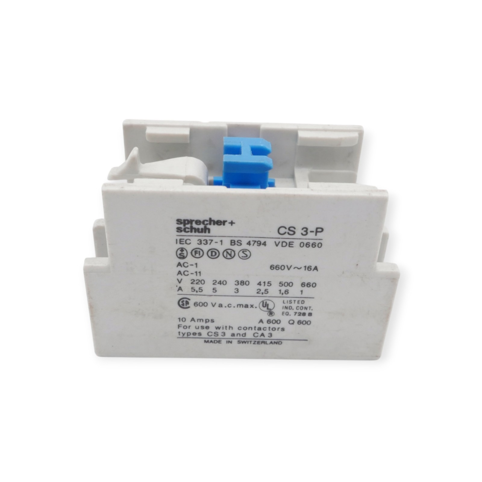 2 Stück Sprecher+Schuh CS 3-P Kontaktblock – Bild 3