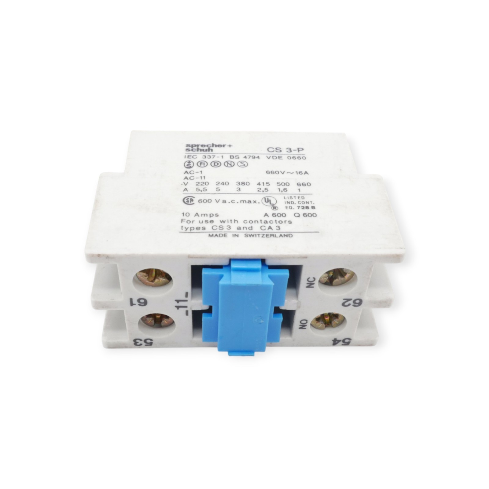 2 Stück Sprecher+Schuh CS 3-P Kontaktblock – Bild 4