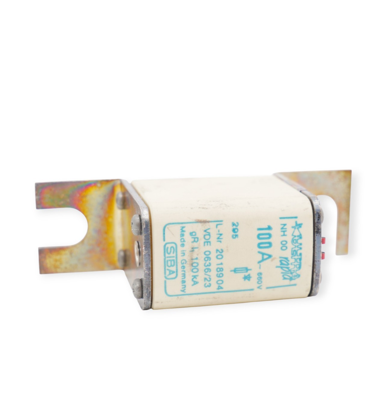 3 Stück SIBA 100A NH00 Sicherungseinsatz 2018904