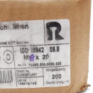 Reyher 10642 08.8 Senkschrauben mit Innensechskant ISO 10642 VPE 200 Stk.