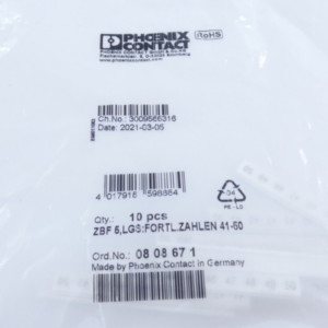 Phoenix Contact ZBF 5, LGS fortl. Zahlen 41-50 0808671 VPE 10 Stk.
