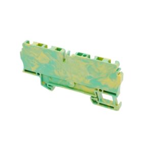 10 Stück Weidmüller ZPE 2,5/4AN Schutzleiter-Reihenklemme