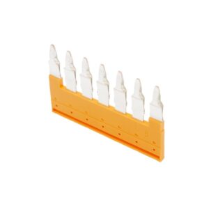 14 Stück Weidmüller ZQV 6N/7 Querverbinder 2733960000 gesteckt orange Isoliert