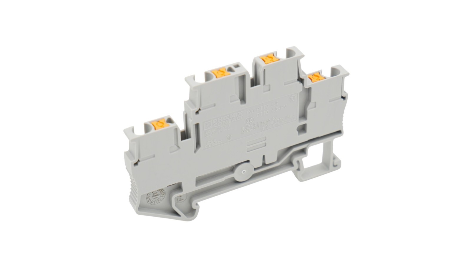 3 Stück Phoenix Contact PTTB 2,5 - PTTB 2,5-PV Doppelstockklemme grau – Bild 2